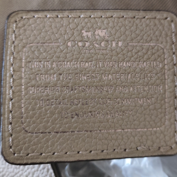 Coach Edie Pebbled Leather Chain Tote – Light Beige- Silver Hardware - Picture 6 of 11